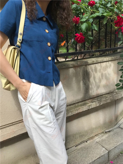 royal blue casual shirts